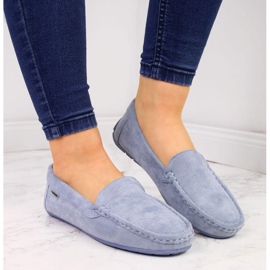 EVento W EVE259B mocasines de ante, azul 5