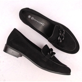 Zapatos tacón mujer ante calado negro Potocki SZ12052 6