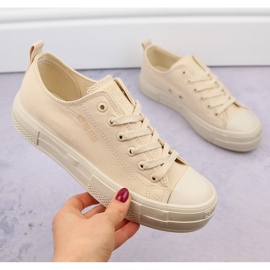 Deportivas mujer plataforma beige Big Star NN274854 1