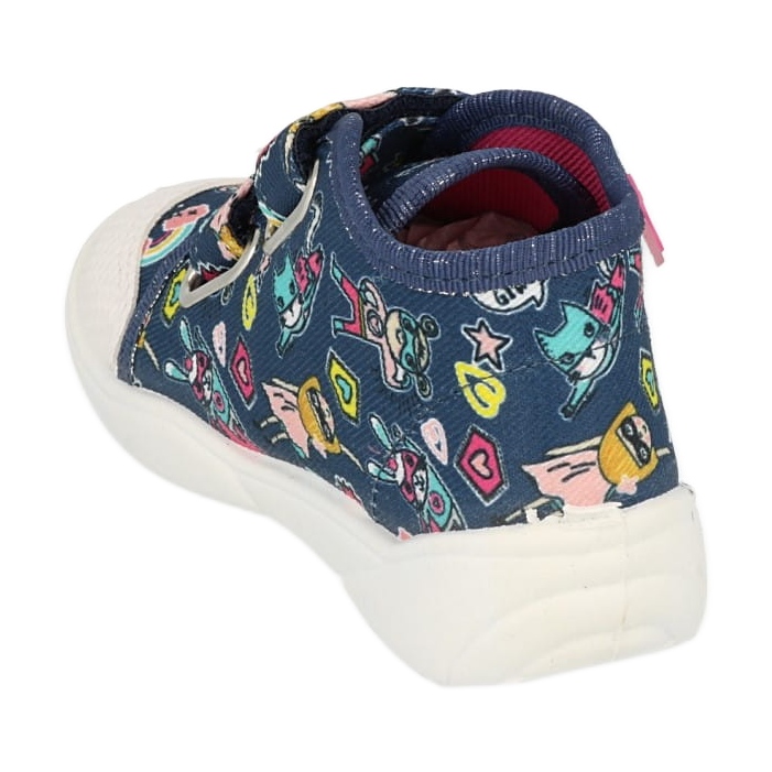 Zapatillas infantiles befado con velcro 212P080 azul 4