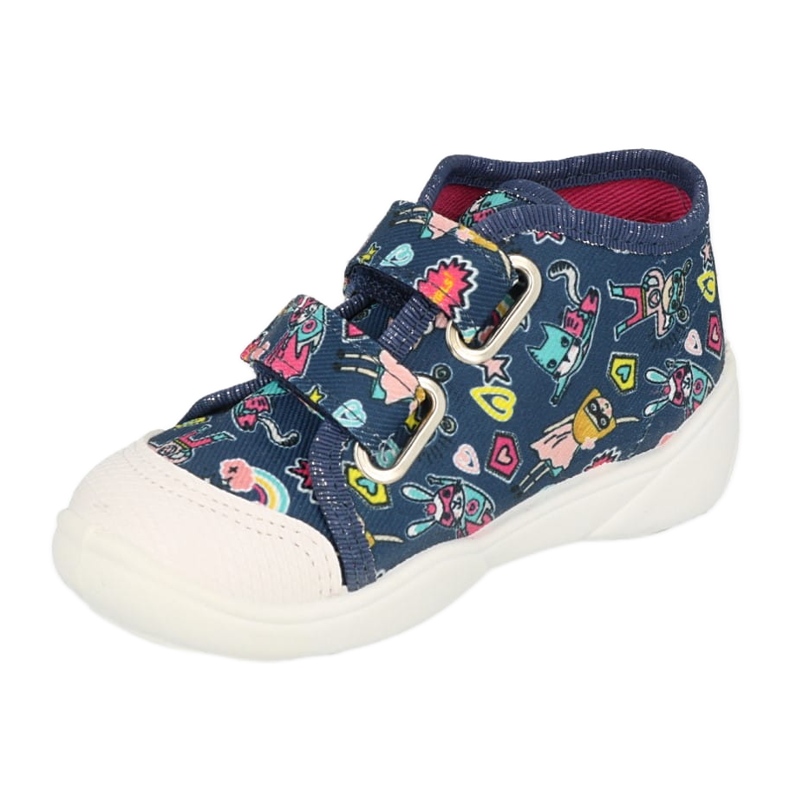 Zapatillas infantiles befado con velcro 212P080 azul 2