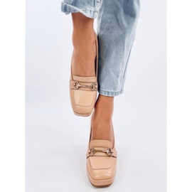 Mocasines tacón Albers Nude beige 2