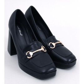 Mocasines de tacón de Albers Black negro 1