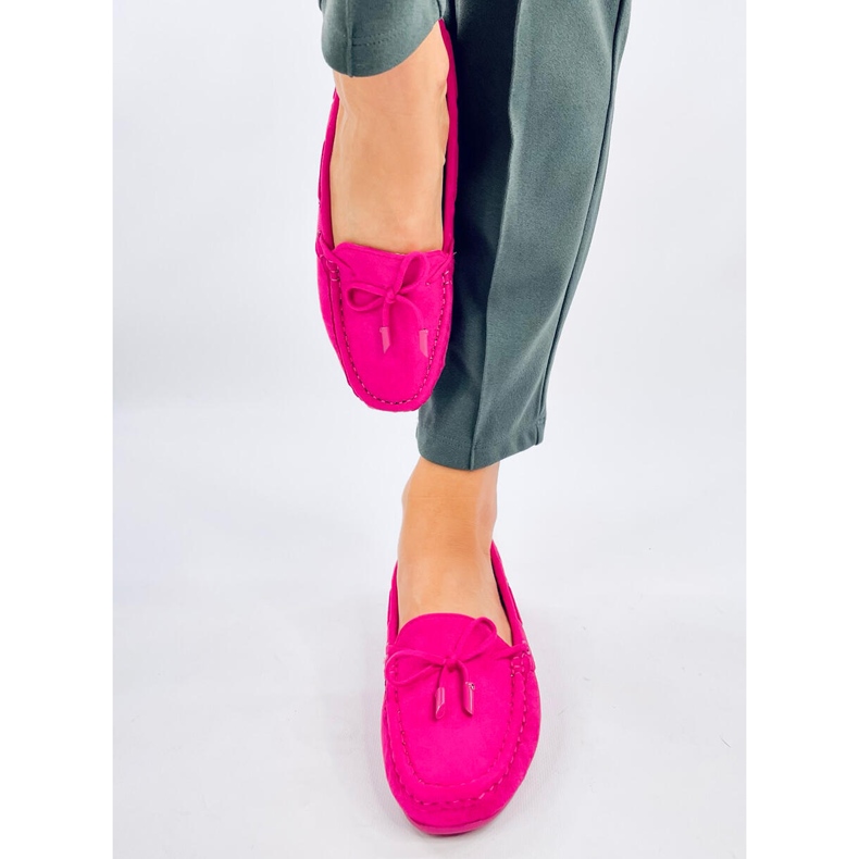 Mocasines Wards de ante fucsia rosa 1