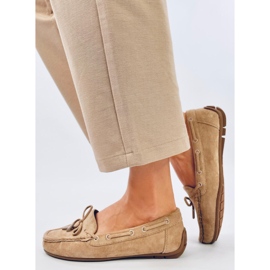 Mocasines Wards de ante caqui beige 2