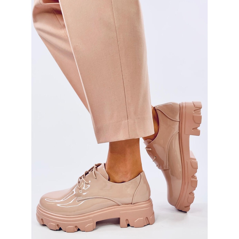 Mocasines de suela alta Pragma Nude beige 2