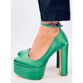 Zapatos de salón con plataforma Loren Green verde 1