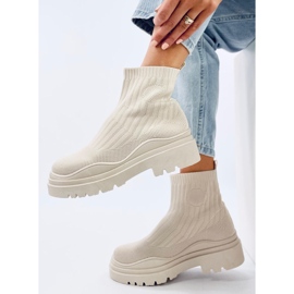 Calcetines altos tobilleros Silva Beige 4