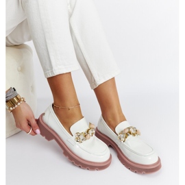 Mocasines charol blanco Goe NN2N4201 1