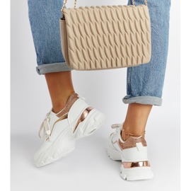 Zapatillas blancas enormes con pedrería Euclid. blanco 2