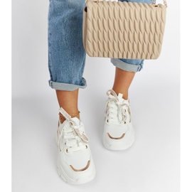 Zapatillas blancas enormes con pedrería Euclid. blanco 3