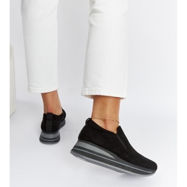Zapatillas con plataforma Cliffside en negro 3
