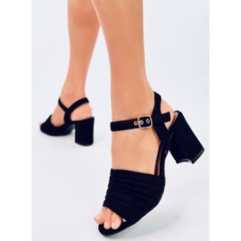 Sandalias negras de tacón Marika negro 5