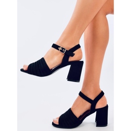 Sandalias negras de tacón Marika negro 2