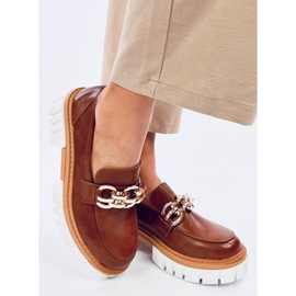 Mocasines con plataforma de Catz Camel marrón 5