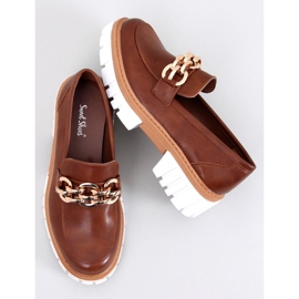 Mocasines con plataforma de Catz Camel marrón 4