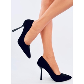 Zapatos de tacón de ante de mujer Camerin Black negro 3