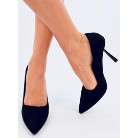 Zapatos de tacón de ante de mujer Camerin Black negro 2
