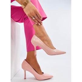 Zapatos de salón mujer Ladd Pink lacados rosado 5