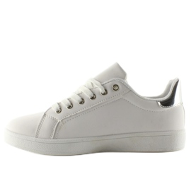 Deportivas con parches kiss kiss BLANCO / PLATA 1