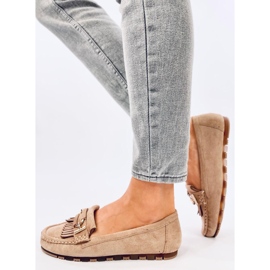 Mocasines mujer Leif Khaki beige 3