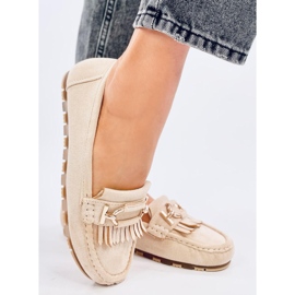 Mocasines mujer Leif Beige 4
