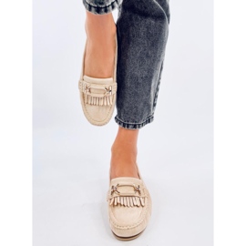 Mocasines mujer Leif Beige 1