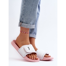 Chanclas Mujer Lee Cooper LCW-24-42-2491L Blanco/Rosa 2