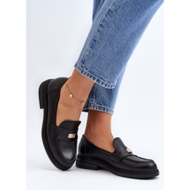 Zazoo 20165 Mocasines Mujer Piel, Negro 6