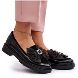 Mocasines Mujer Charol Con Lazo Laura Messi 2786 Negro 13