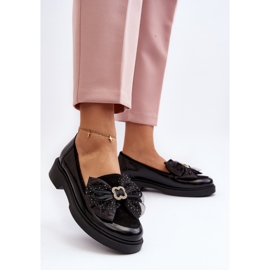 Mocasines Mujer Charol Con Lazo Laura Messi 2786 Negro 8