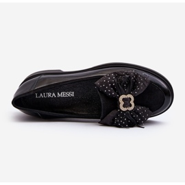 Mocasines Mujer Charol Con Lazo Laura Messi 2786 Negro 10