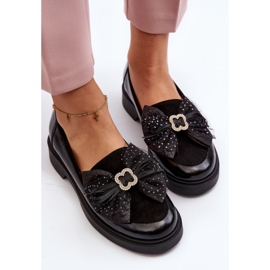 Mocasines Mujer Charol Con Lazo Laura Messi 2786 Negro 11