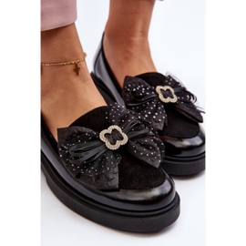 Mocasines Mujer Charol Con Lazo Laura Messi 2786 Negro 12