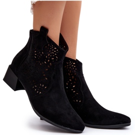 Vinceza Botas Caladas Mujer Negro Madalina 10