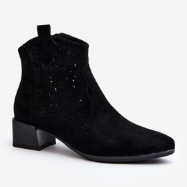 Vinceza Botas Caladas Mujer Negro Madalina 2