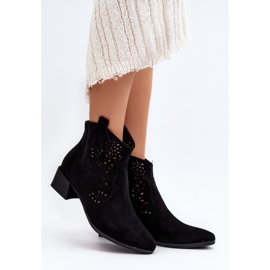 Vinceza Botas Caladas Mujer Negro Madalina 3