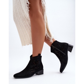Vinceza Botas Caladas Mujer Negro Madalina 7