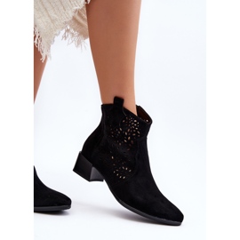 Vinceza Botas Caladas Mujer Negro Madalina 1