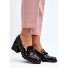 Vinceza Zapatos Tacón Alto Charol Negro Nireva 5