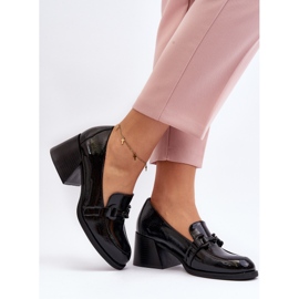 Vinceza Zapatos Tacón Alto Charol Negro Nireva 6