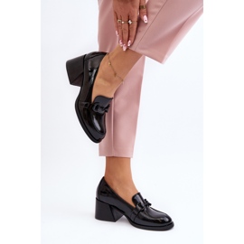 Vinceza Zapatos Tacón Alto Charol Negro Nireva 7
