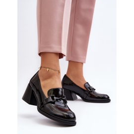 Vinceza Zapatos Tacón Alto Charol Negro Nireva 8