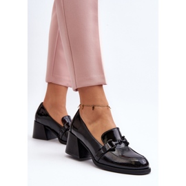 Vinceza Zapatos Tacón Alto Charol Negro Nireva 10