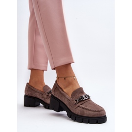 Vinceza Mocasines beige Eriella beige con tacones enormes 6