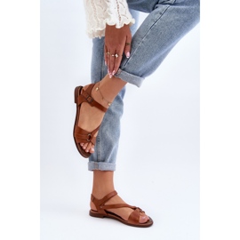 Zazoo 40182 Sandalias Mujer Piel, Marrón 5