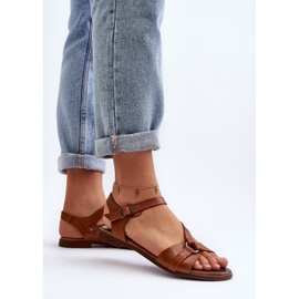 Zazoo 40182 Sandalias Mujer Piel, Marrón 8