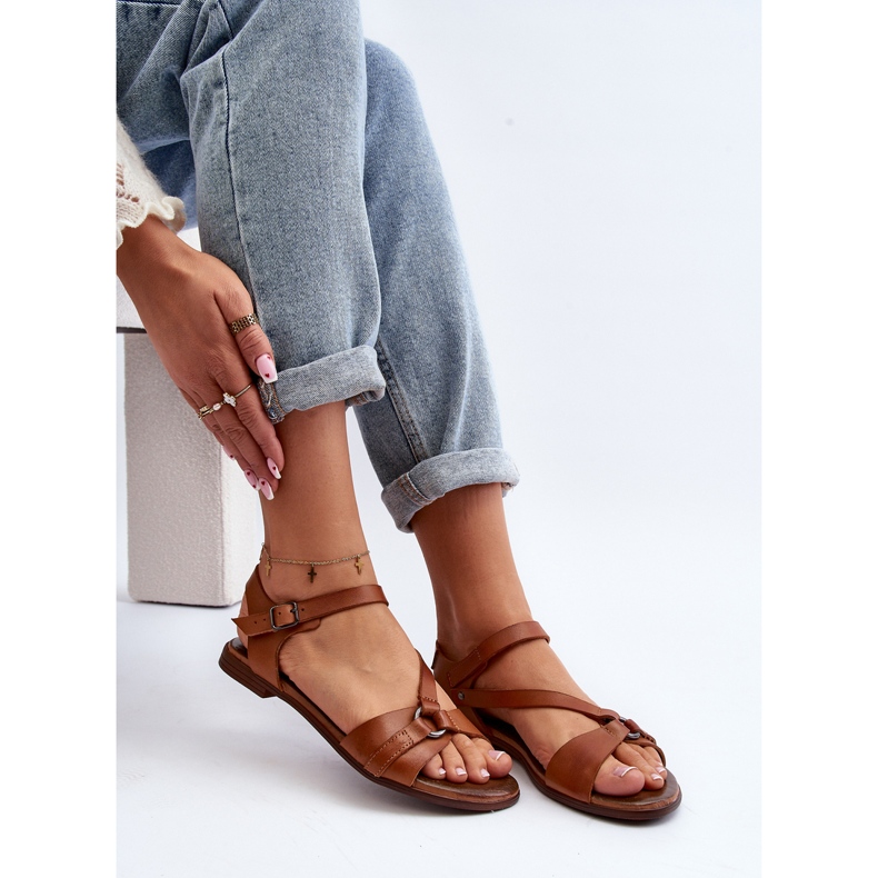 Zazoo 40182 Sandalias Mujer Piel, Marrón 1