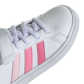 Zapatillas Adidas Grand Court Elastic Lace and Top Strap Jr IG4838 blanco 3