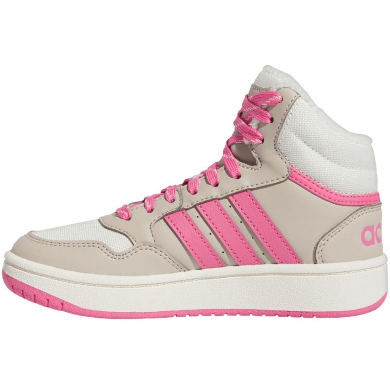 Zapatillas Adidas Hoops Mid 3.0 K IF7739 blanco 1 Zapatillas Adidas Hoops Mid 3.0 K IF7739 blanco 1